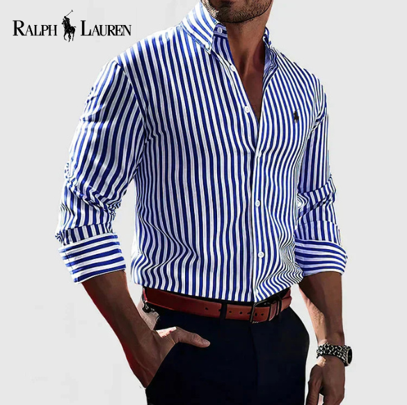 R.L ™ Striped Cotton Dress Shirt