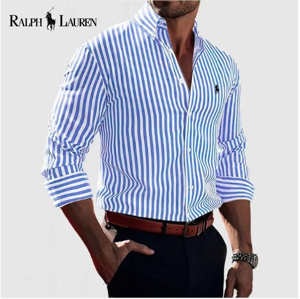 R.L ™ Striped Cotton Dress Shirt