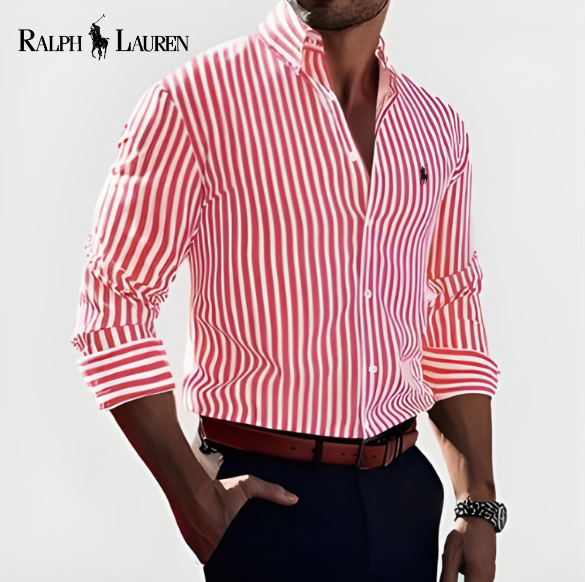 R.L ™ Striped Cotton Dress Shirt